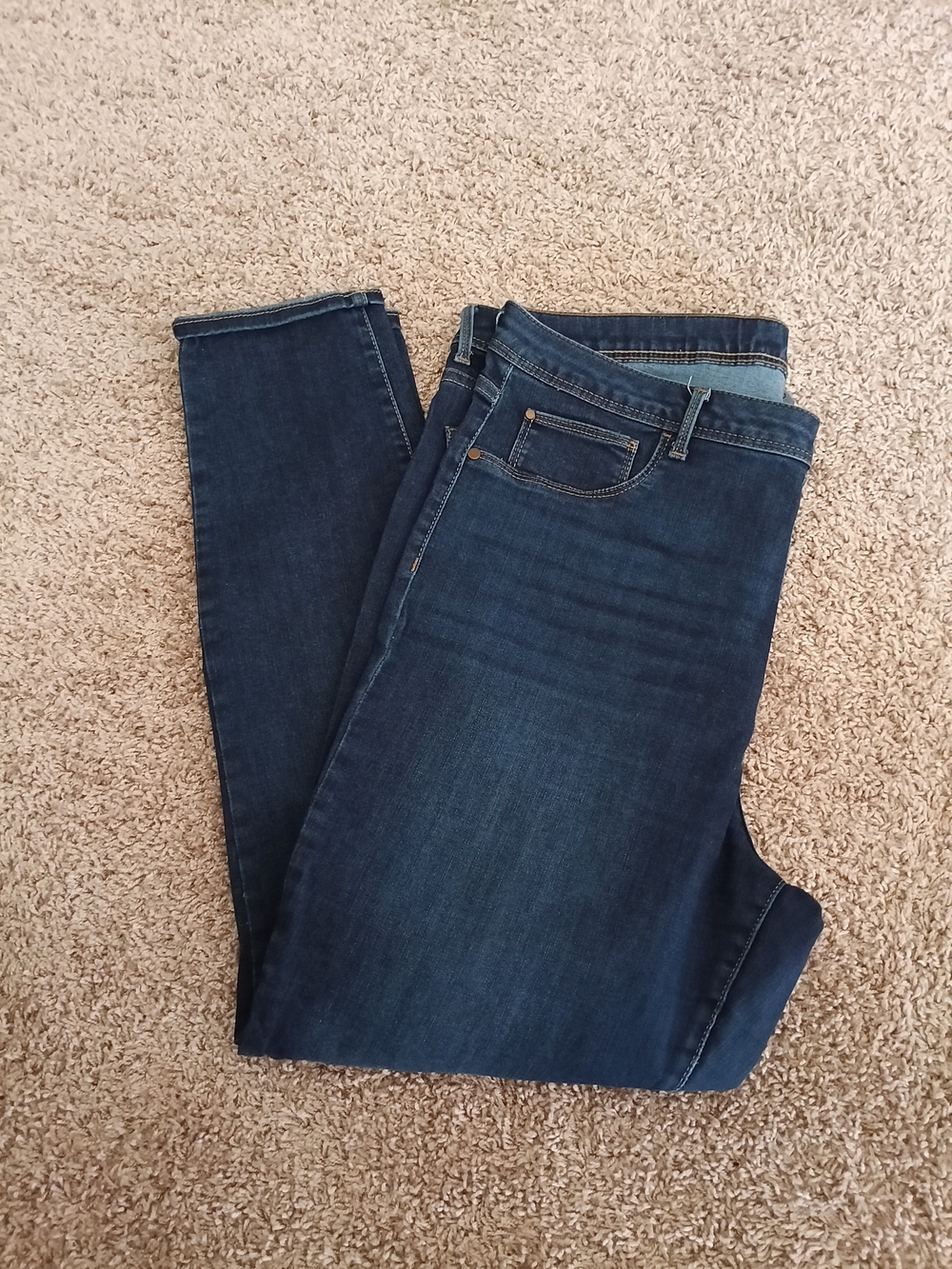 Time and Tru Dark Indigo Skinny Jeans
